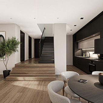 Sužymimi santechnikos taškai plane. Vilnius Studio F9 nuotrauka 6 Santechnikos taškų planas Vilnius Studio F9 nuotrauka 6