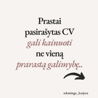 ✨BLITZ' CV įvertinimas! Klaipėda Živilė Budrikė nuotrauka 3