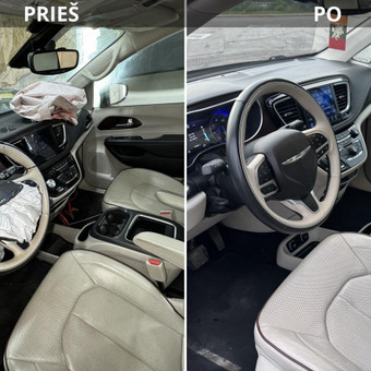 Panelės pertraukimas su airbag Klaipėda Automobilio salono darbai nuotrauka 3