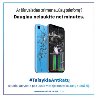 Apple iPhone baterijos keitimas Vilnius MB išmanioji telefonų taisykla | Cantstop.lt nuotrauka 10