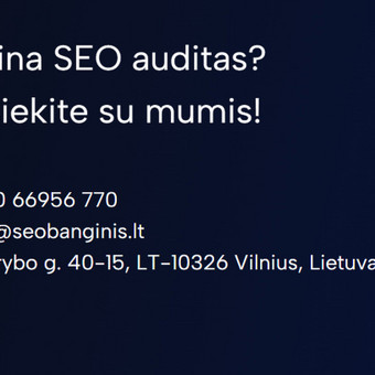 SEO auditas – tai paslauga, kuri padeda įvertinti svetainės būklę, nustatyti technines klaidas, optimizavimo trūkumus ir pateikti rekomendacijas, kaip pagerinti svetainės pozicijas paieškos sistemose. Vilnius Aleksejus Venzlauskas / Seo banginis nuotrauka 5 SEO auditas Vilnius Aleksejus Venzlauskas / Seo banginis nuotrauka 5