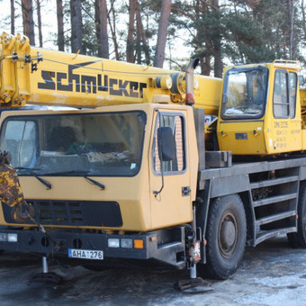 Automobilinis kranas Grove GMK2035.
Krano strėlės ilgis 29 m. Keliamoji galia 30 t
Pamatų blokų, perdangų, klojinių montavimas, kiti keliamieji darbai Vilnius UAB KIV nuotrauka 1 Krano nuoma Vilnius UAB KIV nuotrauka 1