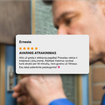 Spynų remontas Vilnius Spynų meistras Romanas nuotrauka 7