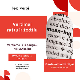 Profesionalios ilgametę patirtį turinčio vertėjo paslaugos. Vilnius Vertimų biuras „Lex verbi“ nuotrauka 6 Vertimas raštu vokiečių kalba Vilnius Vertimų biuras „Lex verbi“ nuotrauka 6