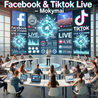 Siūlome konsultacijas ir mokymus, kaip efektyviai vykdyti „Facebook“ ir „TikTok“ tiesiogines transliacijas. Išmokysime įtraukti auditoriją, didinti pasiekiamumą ir skatinti pardavimus. Vilnius UAB Verslo Titanas nuotrauka 23 Facebook & TikTok Live - Konsultacija ir Mokymai Vilnius UAB Verslo Titanas nuotrauka 23