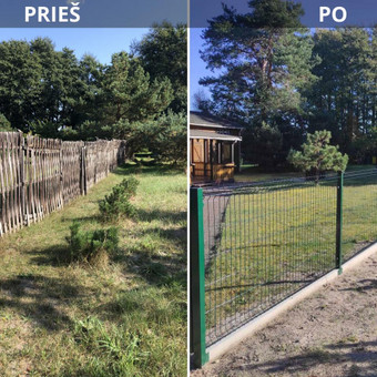 Kaina priklauso nuo pasirinku medžiagų. Klaipėda vakarustatyba.eu nuotrauka 4 Segmentinės tvoros Klaipėda vakarustatyba.eu nuotrauka 4