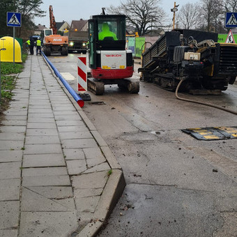 Elektros, vandentiekio, interneto, nuotekų įrengimas po keliu uždaru būdu. Klaipėda MB HD Drilling nuotrauka 6 Tinklų įrengimas uždaru būdu po keliu Klaipėda MB HD Drilling nuotrauka 6