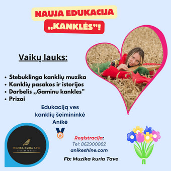 Kanklių edukacija Vilnius Anikė Lažauninkaitė nuotrauka 3