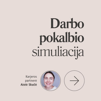 Darbo pokalbio simuliacija Vilnius Aistė Skučė nuotrauka 4