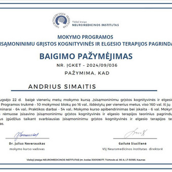 Streso ir nerimo valdymo 8 savaičių programa Klaipėda Andrius Simaitis nuotrauka 6