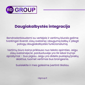 Daugiakalbystės integracija Kaunas Elektroninių parduotuvių kūrimas nuotrauka 9