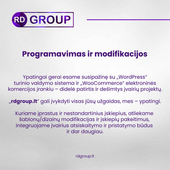 Programavimas su WordPress Kaunas Elektroninių parduotuvių kūrimas nuotrauka 3