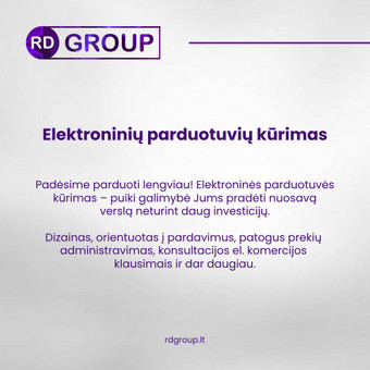 El. parduotuvių kūrimas Kaunas Elektroninių parduotuvių kūrimas nuotrauka 1