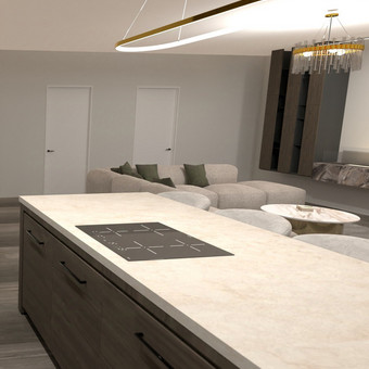 Virtuvės zonos, baldų projektavimas Utenos rajonas Aurelija Ko nuotrauka 6