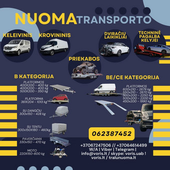 Ilgis: 3,0 m
Plotis: 1,5 m
Bortų aukštis: 0,35 m
Aukštis su tentu : 1,8
Didžiausia leidžiama masė: 750 kg
Sava masė: 290 kg
Leistinoji apkrova: 460 kg Alytus Platformu, traliuku ir priekabu nuoma nuotrauka 22 PRIEKABA su tentu Alytus Platformu, traliuku ir priekabu nuoma nuotrauka 22
