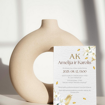 Vestuvių kvietimų maketavimas Klaipėda AK | Aesthetic Key to Design nuotrauka 11