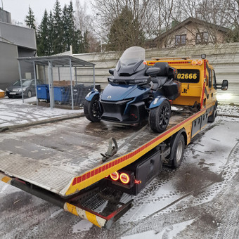 Motociklų pervežimas Vilnius Tralas Go nuotrauka 6