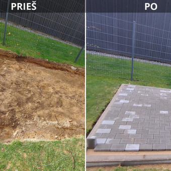 Mažų plotų iki 25m2 trinkelių įrengimas Vilnius Silvestras nuotrauka 17 Trinkelių klojimas Vilnius Silvestras nuotrauka 17