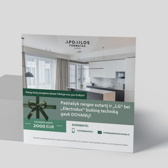 Vienpusių ir dvipusių skrajučių dizaino kūrimas ir maketavimas. Kaina derinama individualiai, priklausomai nuo projekto. Vilnius Blank House nuotrauka 3 Skrajutės maketavimas Vilnius Blank House nuotrauka 3