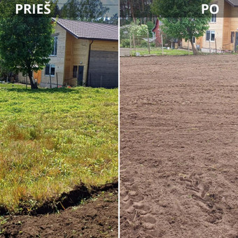 Žemės frezavimas Kauno rajonas Domas Vaitiekūnas nuotrauka 2