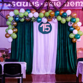 Helio balionai / balionų dekoras Kaunas Gėlių voratinklis nuotrauka 6
