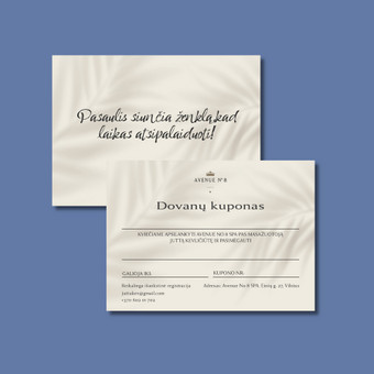Sukursiu profesionalų dovanų kupono maketą, kuris suteiks vertės, sukurs estetiką ir padės pritraukti klientus. Šiauliai Marketingwaves nuotrauka 3 Dovanų kupono maketavimas Šiauliai Marketingwaves nuotrauka 3