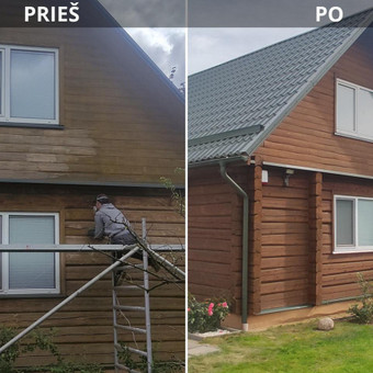 Fasadų dažymas Vilniaus rajonas Kęstutis Bražinskas nuotrauka 7