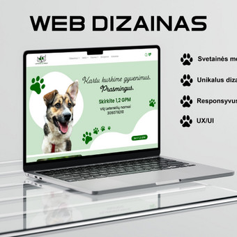 Svetainių dizainas (web design) Kaunas Gabrielė Avgustaitytė nuotrauka 2