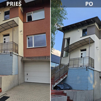Fasadų plovimas Kaunas GINTARAS K nuotrauka 6