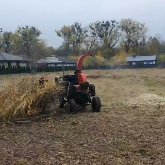 ŠAKŲ SMULKINIMAS: Susmulkiname nugenėtas medžių šakas,išvežimo alternatyva.Smulkintuvo galia 80 kw. Smulkina iki 25 cm diametro. Vilnius UAB Krūmas nuotrauka 2 Šakų išvežimas Vilnius UAB Krūmas nuotrauka 2