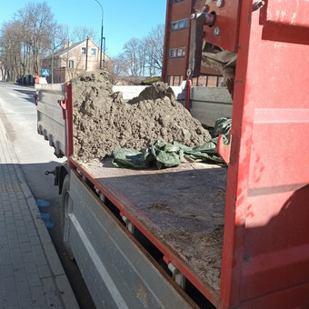 Birių krovinių pervežimas Klaipėda savikrovis savivartis nuotrauka 5
