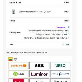 Mokėjimo sistemų pajungimas Vilnius Sitelab.lt nuotrauka 3