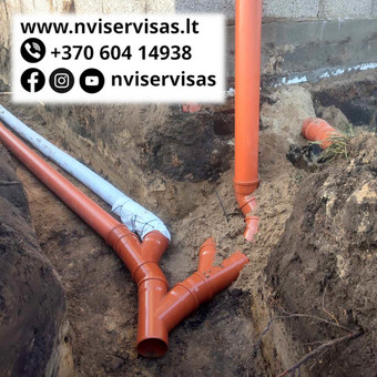 Vandentiekio, kanalizacijos įrengimas Šiauliai NVISERVISAS nuotrauka 5
