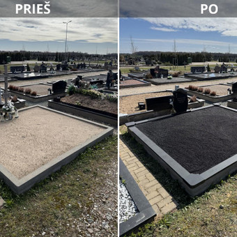 Kapavietės užpylimas skaldele Kaunas Angelų vizija nuotrauka 5