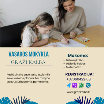 Papildomas lietuvių kalbos mokymas Vilnius Julija Mandelis nuotrauka 1