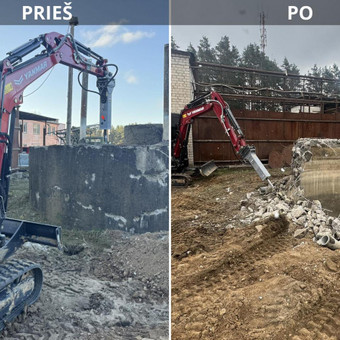 Įvairios paskirties pastatų griovimas.
Griauname namus,garazus, sodo namus,sandėliukus,tvartus,murines,betonines,medines ir visas kitas konstrukcijas,nereikalingus pastatus. Vilnius Mini Ekskavatoriaus Nuoma nuotrauka 16 Griovimo,demontavimo ir ardymo darbai Vilnius Mini Ekskavatoriaus Nuoma nuotrauka 16