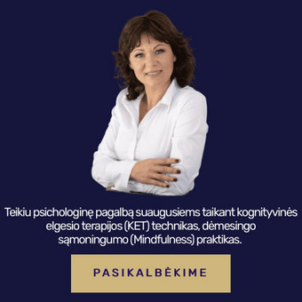 Kognityvinė elgesio terapija Vilnius Rasa Pališkienė nuotrauka 4