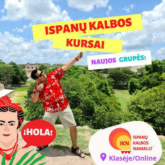 Individualios ispanų kalbos pamokos vienam / arba/ poroje dviems Vilnius VŠĮ "Ispanų kalbos namai-IKN" nuotrauka 1 Papildomas ispanų kalbos mokymas Vilnius VŠĮ "Ispanų kalbos namai-IKN" nuotrauka 1