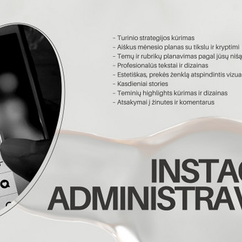 Padėsiu jūsų verslui augti, kurdama strategiškai suplanuotą, estetiškai išpildytą ir įtraukiantį Instagram turinį. Viskas – nuo įvaizdžio kūrimo iki bendravimo su auditorija. Panevėžys Laura Jakupkaite nuotrauka 3 Instagram administravimas Panevėžys Laura Jakupkaite nuotrauka 3