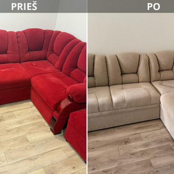 Įvairaus tipo ir stiliaus baldų, objektų pervilkimas ir atnaujinimas visų tipų apmušalais, ar oda, išmušimas sagomis. Pervelkant baldą keičiame ir susidėvėjusį paraloną, sinteponą, kitus komponentus. Panevėžys ONARO BALDAI nuotrauka 3 Baldų aptraukimas Panevėžys ONARO BALDAI nuotrauka 3
