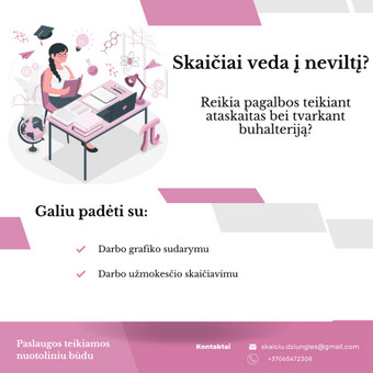 Darbo užmokesčio apskaita Alytus Ugnė Šapalaitė nuotrauka 7