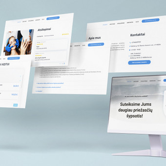 Vieno puslapio (landing page) svetainės kūrimas Vilnius BWeb nuotrauka 15