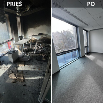 Remontas po gaisro Vilnius TuriuŽalą.lt / UAB BMCO group nuotrauka 4