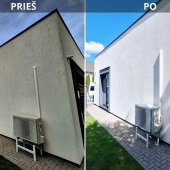 Daugiaaukščių pastatų fasadų plovimas Vilnius MB Meistrų Olimpas nuotrauka 7
