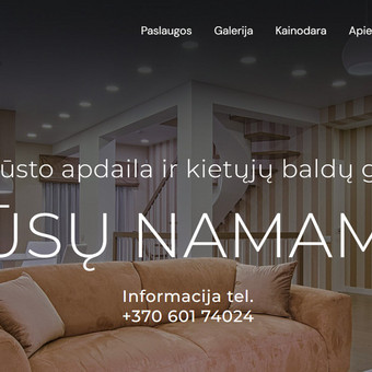 Svetainių kūrimas Kaunas Kantautė Augaitytė nuotrauka 2