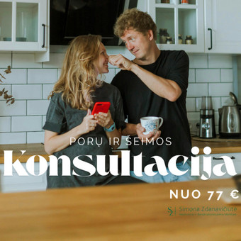 Konsultacija poroms/šeimoms, susidūrusioms su požiūrių nesutapimu, pasikartojančiais barniais ir bendravimo iššūkiais. Padedu išeiti iš aklavietės, susikalbėti bei rasti tarpusavio poreikių balansą. Kaunas Simona Zdanavičiūtė nuotrauka 5 Šeimos, porų santykių konsultacijos Kaunas Simona Zdanavičiūtė nuotrauka 5