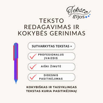 Taisau gramatikos, rašybos, skyrybos, korektūros klaidas, pagerinu stilių ir sklandumą, sutvarkau darbo struktūrą. Panevėžys Loreta nuotrauka 1 Baigiamųjų studentų darbų redagavimas Panevėžys Loreta nuotrauka 1