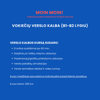 Vokiečių verslo kalbos individualus kursas Kaunas Emilija Daminaityte nuotrauka 2