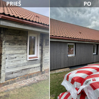 Rąstinių sienų šiltinimas Alytus Vytas J. nuotrauka 4