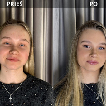 Išmok pasidaryti kasdienį ar šventinį makiažą pagal savo veido bruožus. Mokau žingsnis po žingsnio, pritaikau prie tavo turimų priemonių. Su savo krepšeliu: 80eur ❤️ Palanga Perla Chomičiūtė nuotrauka 3 Makiažo Pamoka Sau Palanga Perla Chomičiūtė nuotrauka 3